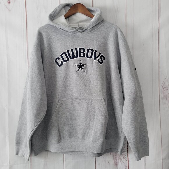 NFL Team Apparel Reebok Dallas Cowboys Hooded Sweatshirt, Men’s XL, Embroidered - Picture 1 of 8